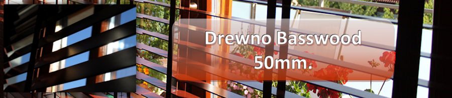 Żaluzje drewniane 50mm,