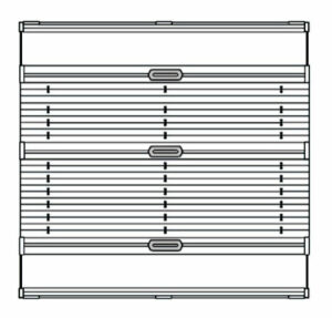 roleta plisowana dwa materialy